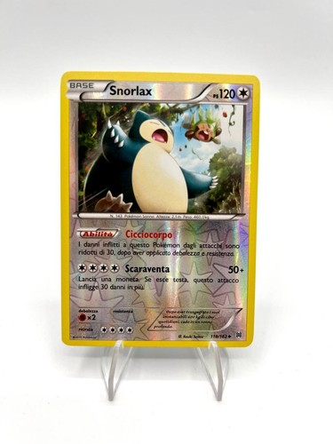 Carta pokemon snorlax - carta, 118/162